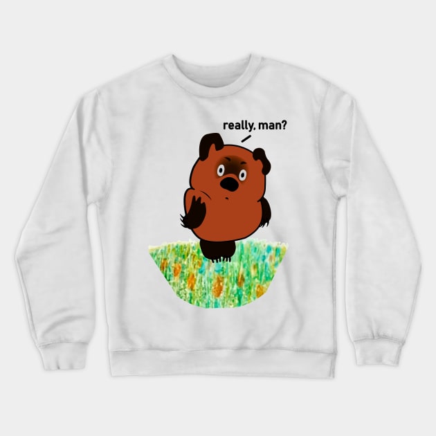 Winnie the Pooh from the USSR Crewneck Sweatshirt by MushroomEye